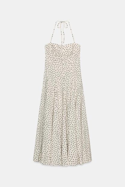 POLKA DOT MIDI DRESS