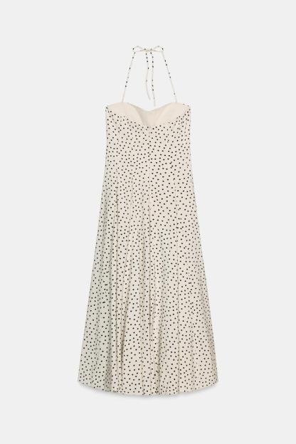 POLKA DOT MIDI DRESS