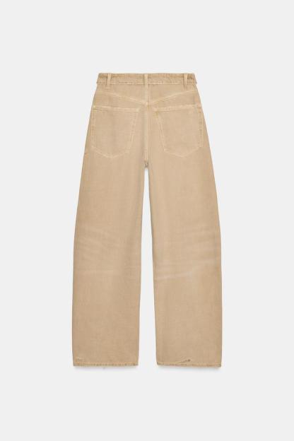 TRF FOLDED WAIST MID-RISE JEANS