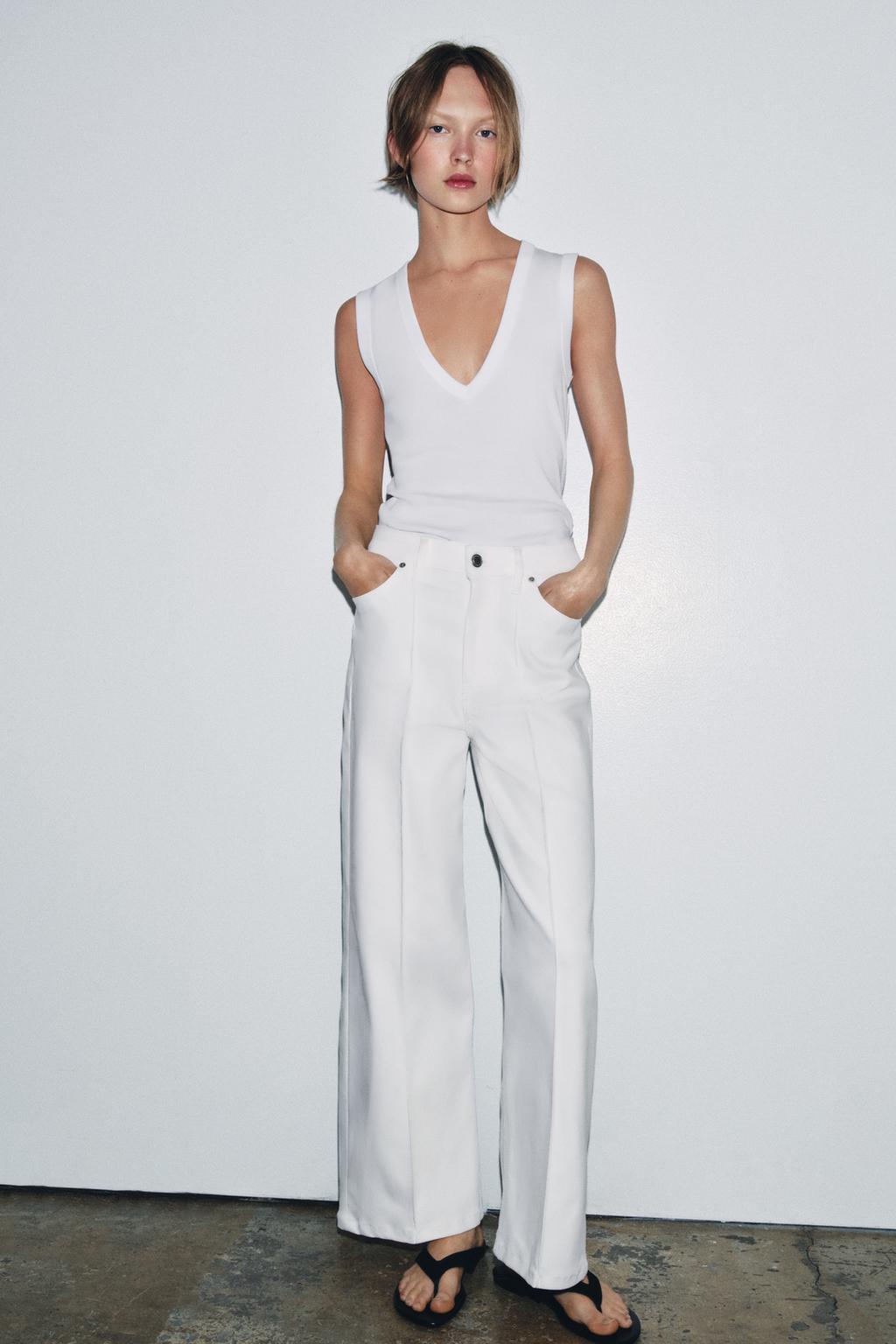 ZW COLLECTION WIDE LEG HIGH-RISE JEANS