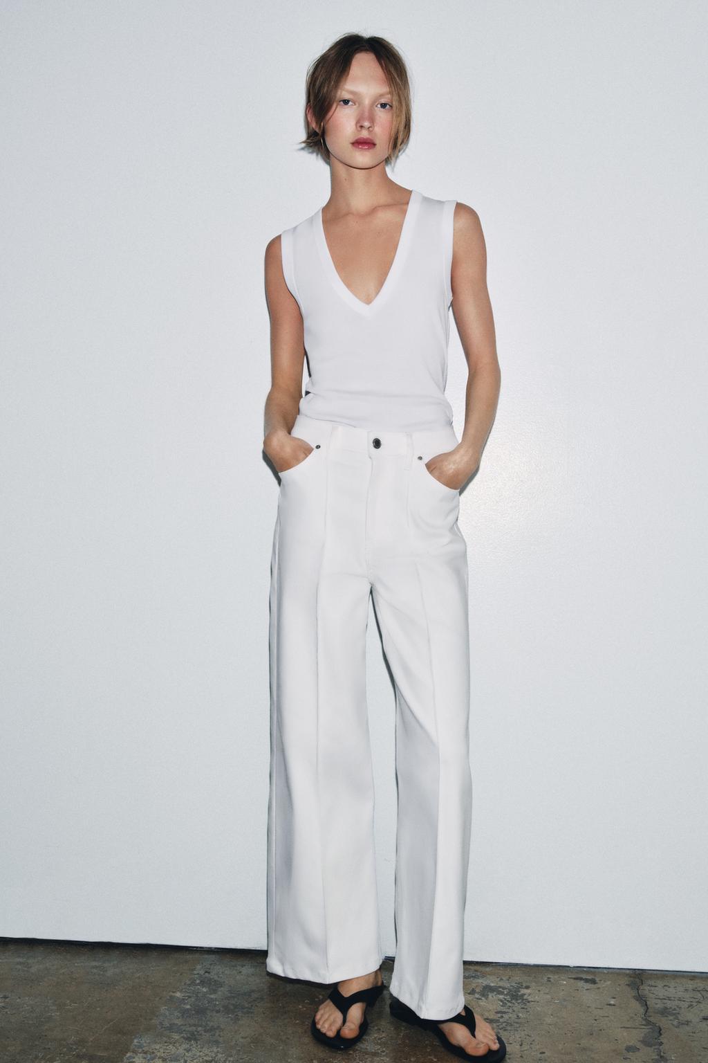 ZW COLLECTION WIDE LEG HIGH-RISE JEANS