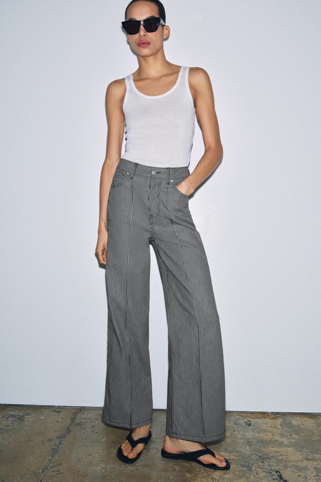 ZW COLLECTION WIDE LEG HIGH-RISE JEANS