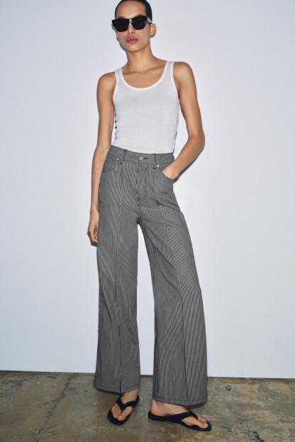 ZW COLLECTION WIDE LEG HIGH-RISE JEANS