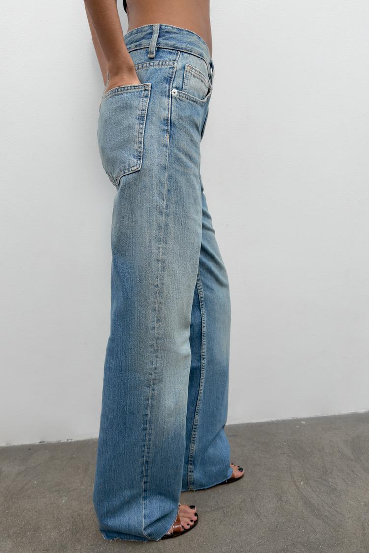 TRF HIGH WAIST WIDE LEG JEANS