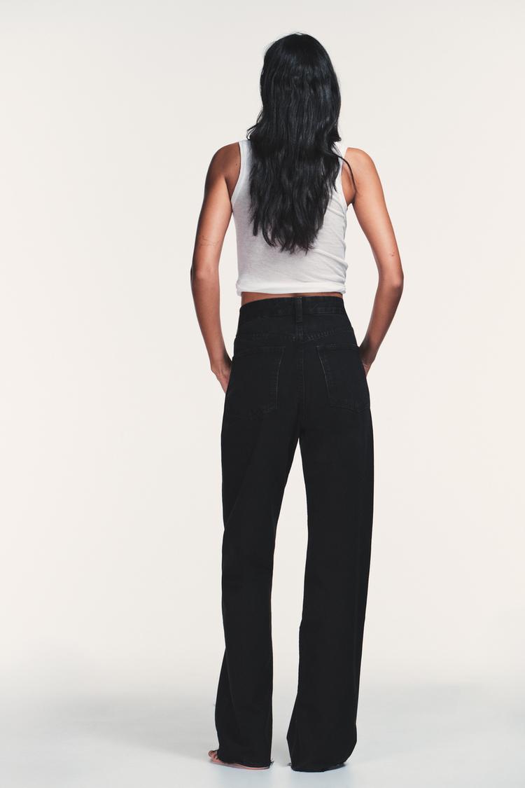 TRF HIGH WAIST WIDE LEG JEANS