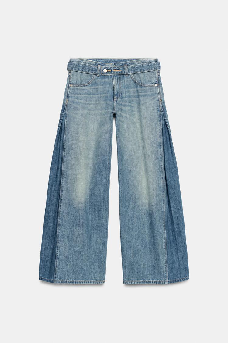 TRF MID-RISE BELTED JEANS
