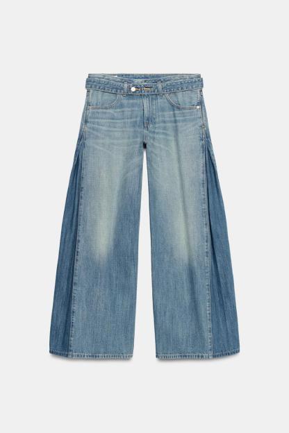 TRF MID-RISE BELTED JEANS