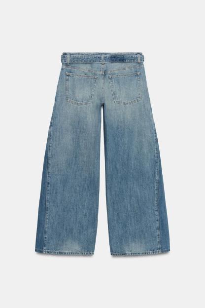 TRF MID-RISE BELTED JEANS