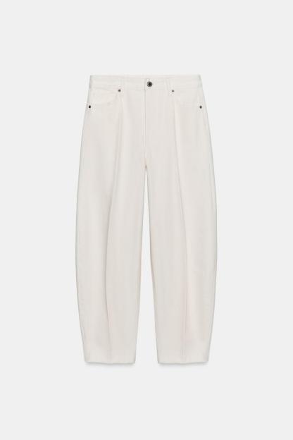 ZW COLLECTION HIGH WAIST STRIPED TAPERED JEANS