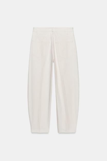 ZW COLLECTION HIGH WAIST STRIPED TAPERED JEANS