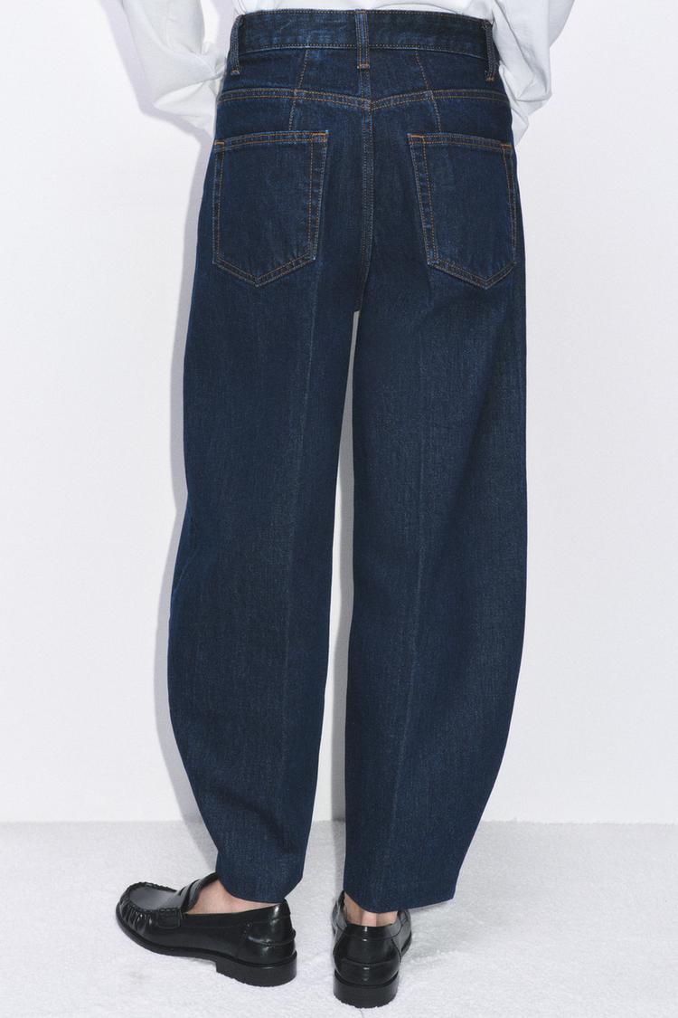 ZW COLLECTION HIGH WAIST STRIPED TAPERED JEANS