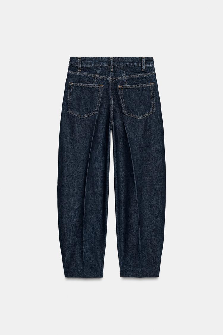 ZW COLLECTION HIGH WAIST STRIPED TAPERED JEANS