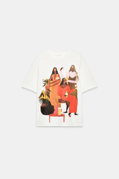 MANUJA WALDIA PRINTED T-SHIRT