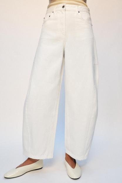 ZW COLLECTION MID-RISE ANKLE BALLOON JEANS