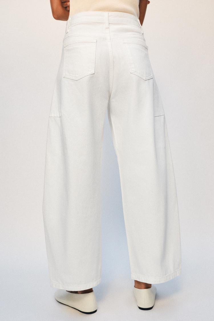 ZW COLLECTION MID-RISE ANKLE BALLOON JEANS