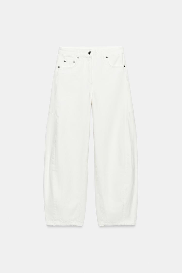 ZW COLLECTION MID-RISE ANKLE BALLOON JEANS