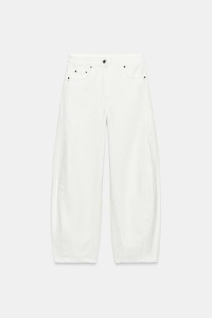 ZW COLLECTION MID-RISE ANKLE BALLOON JEANS
