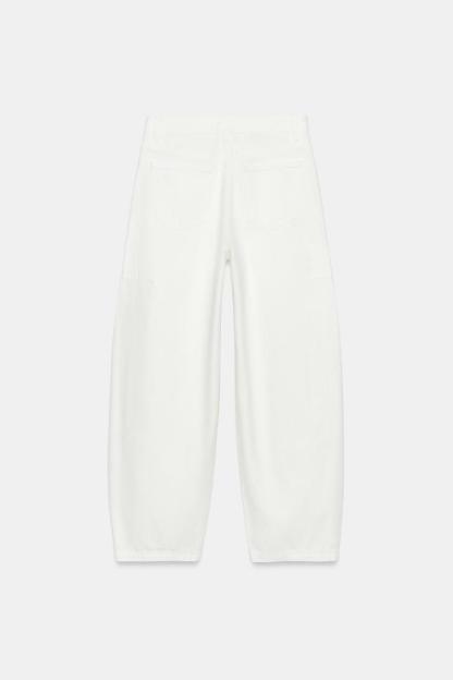 ZW COLLECTION MID-RISE ANKLE BALLOON JEANS