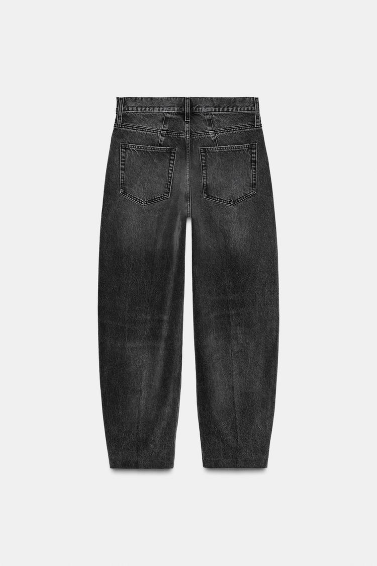 ZW COLLECTION HIGH WAIST STRIPED TAPERED JEANS