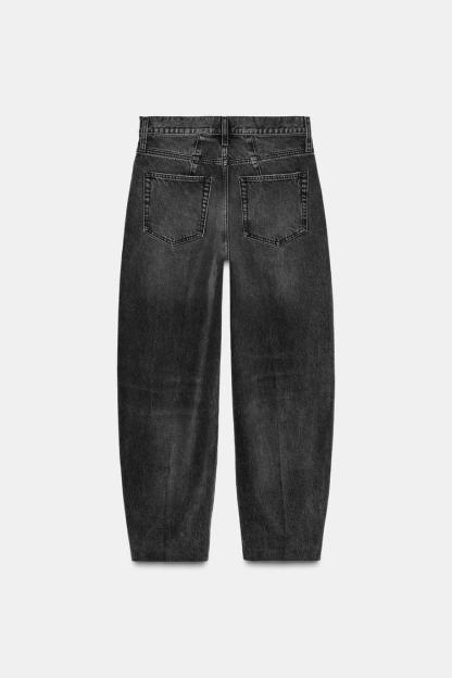ZW COLLECTION HIGH WAIST STRIPED TAPERED JEANS