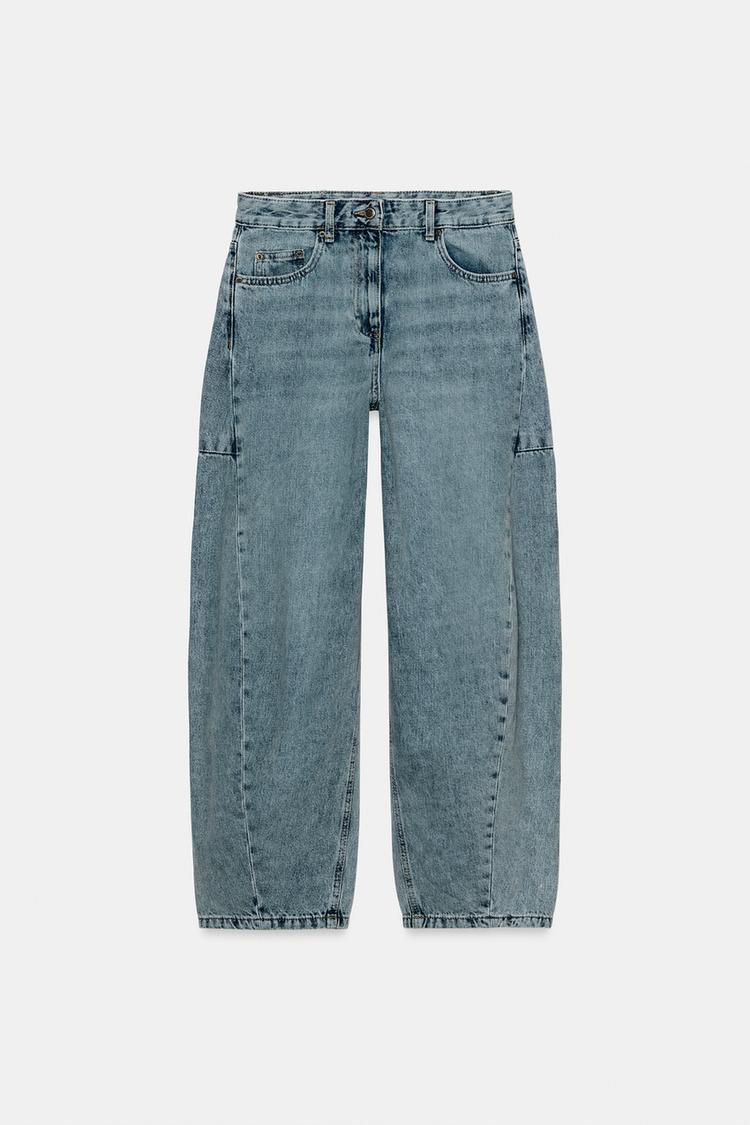 ZW COLLECTION MID-RISE ANKLE BALLOON JEANS