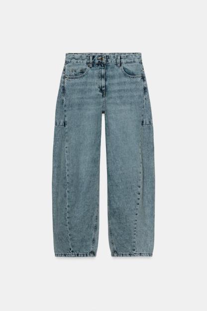 ZW COLLECTION MID-RISE ANKLE BALLOON JEANS