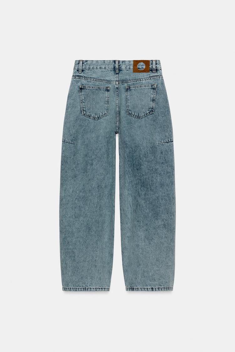 ZW COLLECTION MID-RISE ANKLE BALLOON JEANS