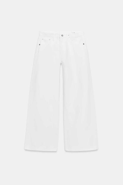 ZW COLLECTION WIDE LEG LOW RISE JEANS