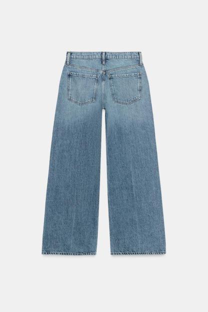 ZW COLLECTION WIDE LEG LOW RISE JEANS