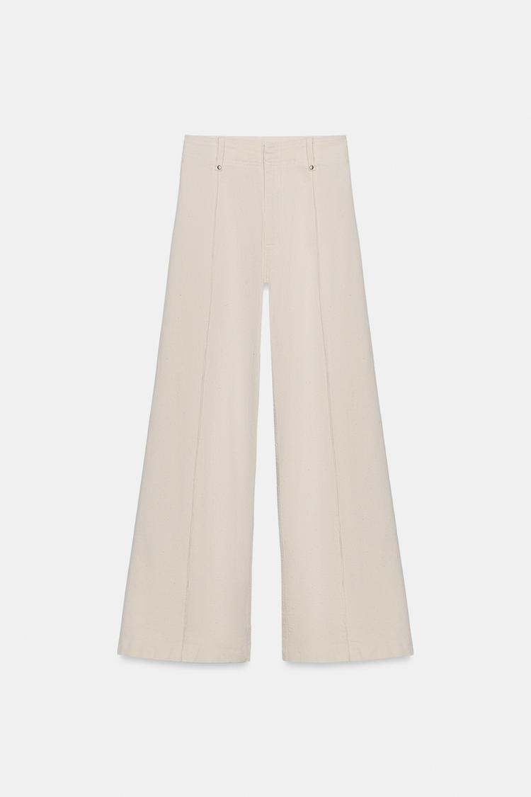 ZW COLLECTION TAILORED HIGH-WAIST WIDE LEG JEANS