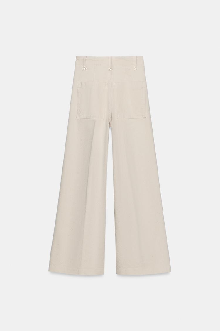 ZW COLLECTION TAILORED HIGH-WAIST WIDE LEG JEANS