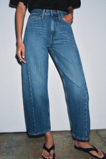 ZW COLLECTION MID-RISE ANKLE RELAXED JEANS