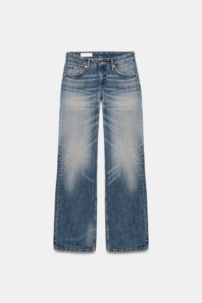 TRF LOW RISE WIDE LEG JEANS