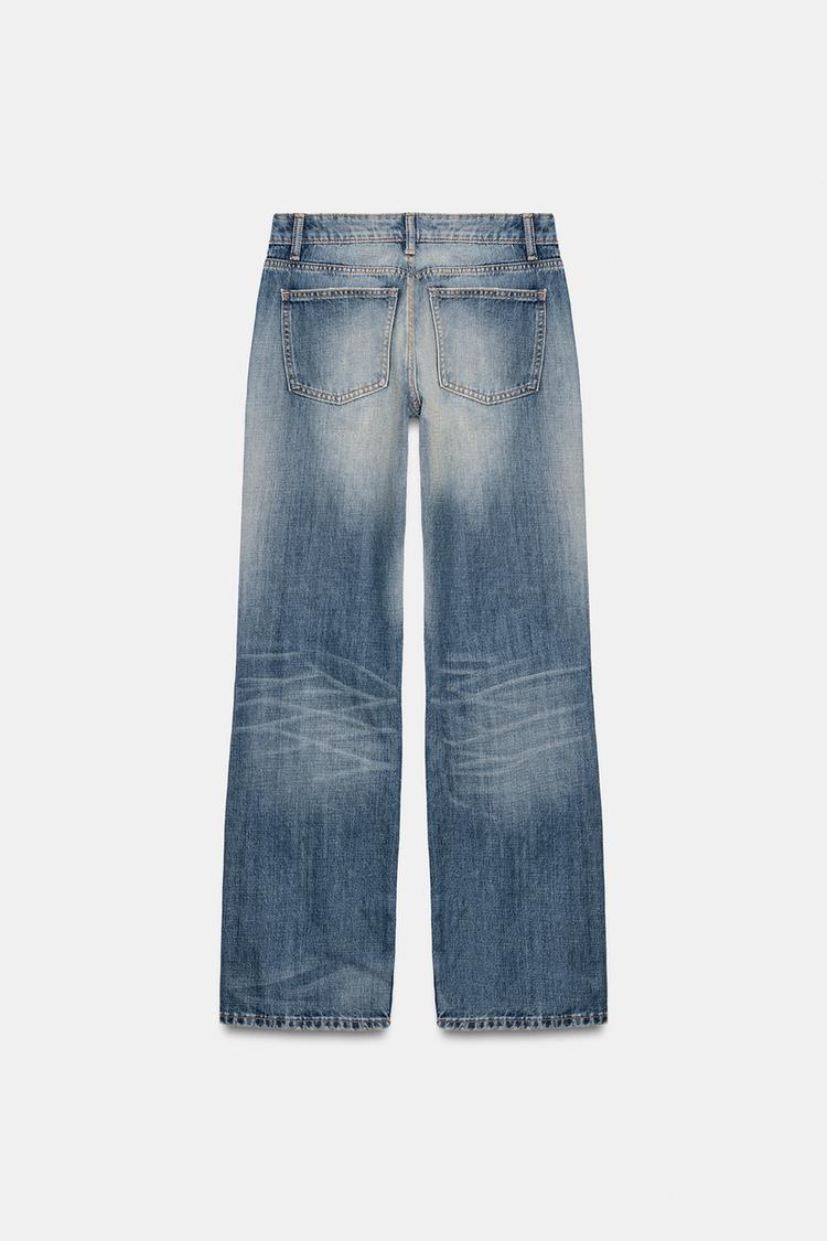 TRF LOW RISE WIDE LEG JEANS