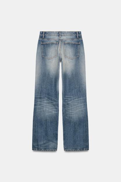 TRF LOW RISE WIDE LEG JEANS