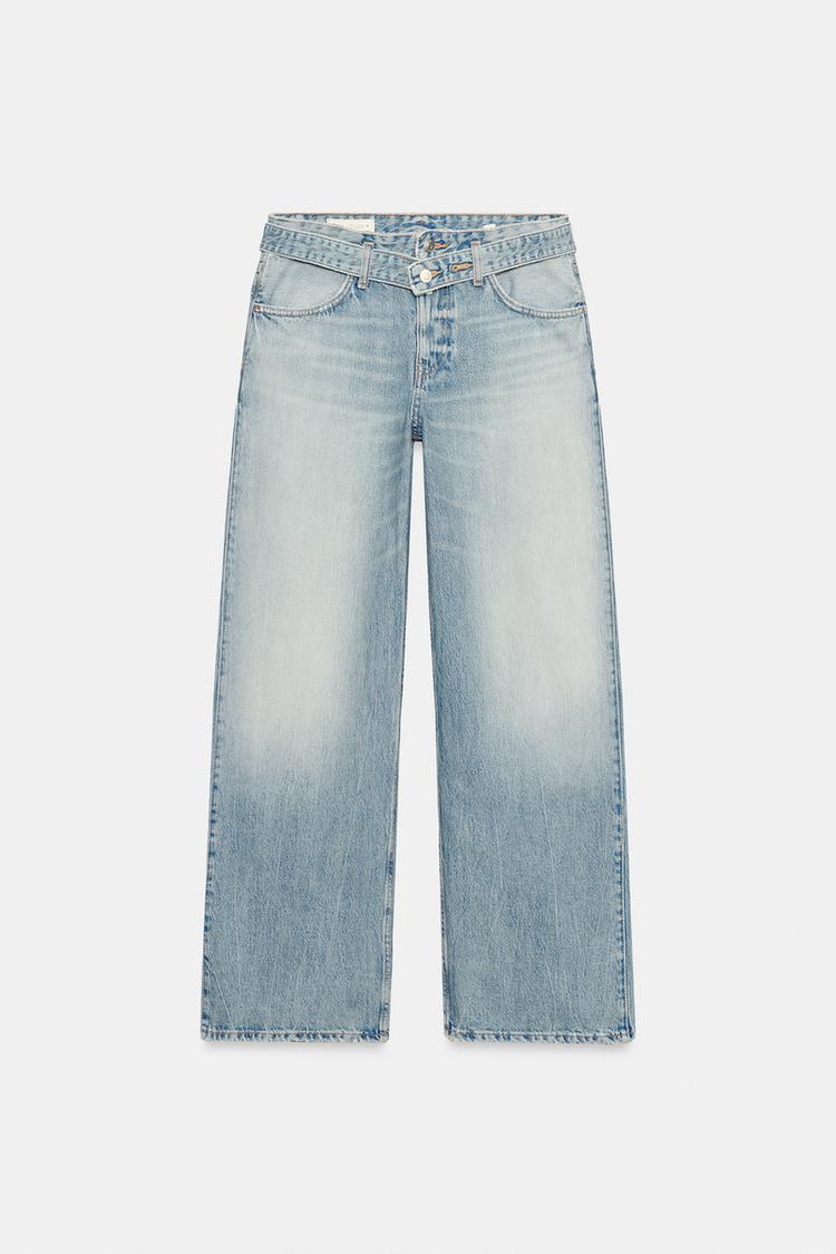 TRF MID-RISE BELTED JEANS