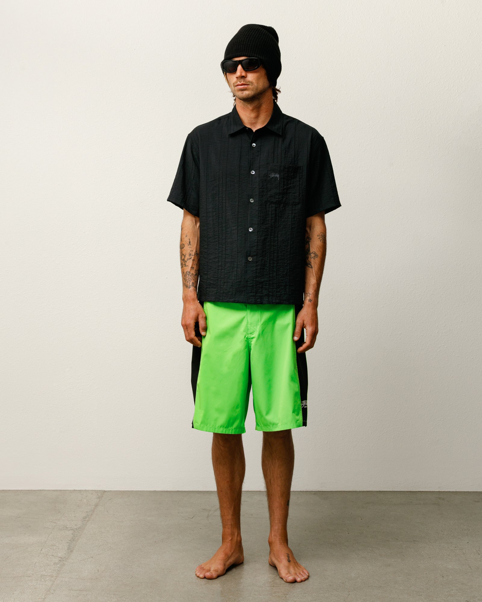 PLEATED TEXTURED SHIRT