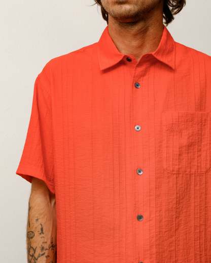 PLEATED TEXTURED SHIRT