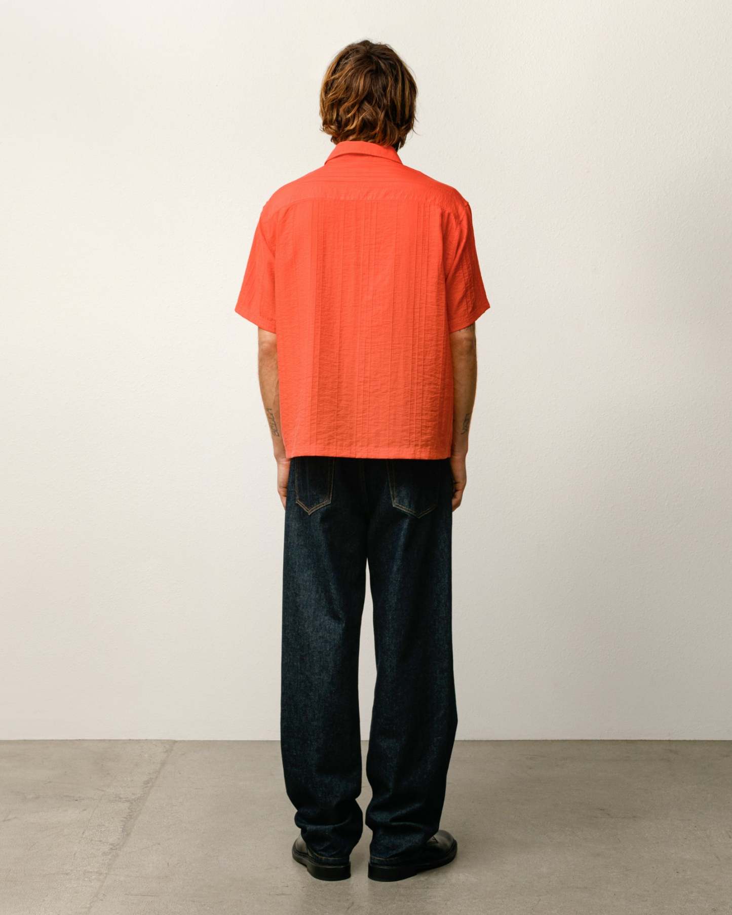 PLEATED TEXTURED SHIRT