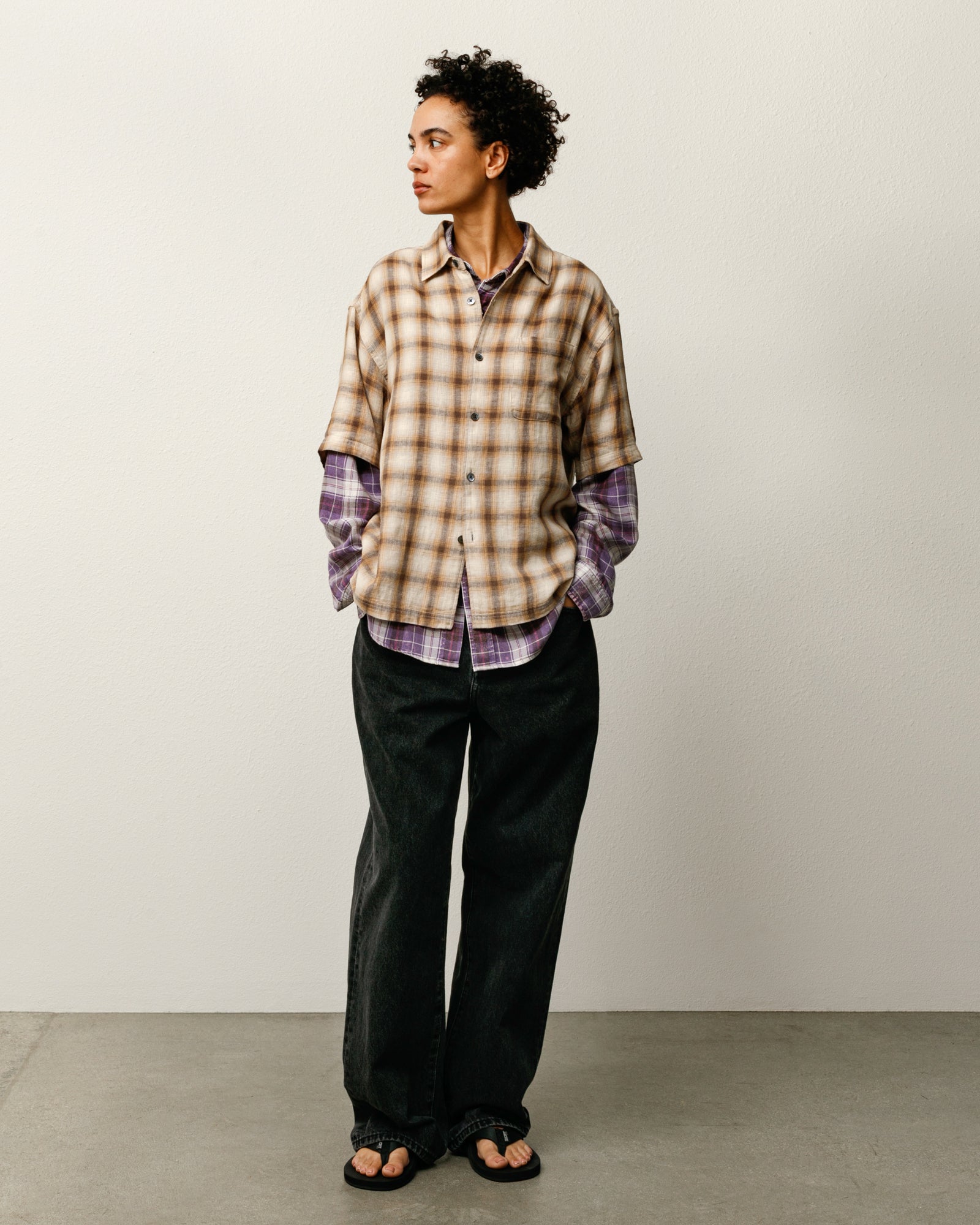 LIAM SS PLAID SHIRT