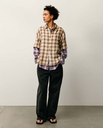 LIAM SS PLAID SHIRT