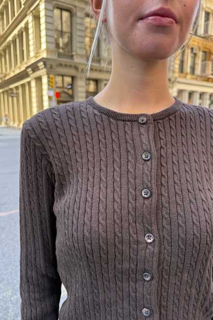 Zoe Cable Knit Cardigan