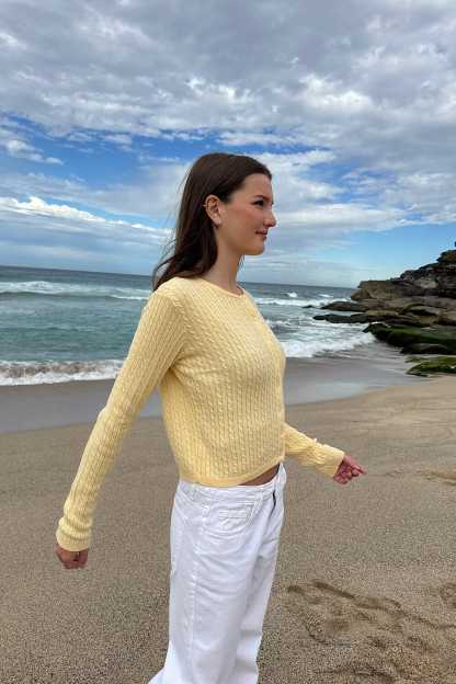 Zoe Cable Knit Cardigan