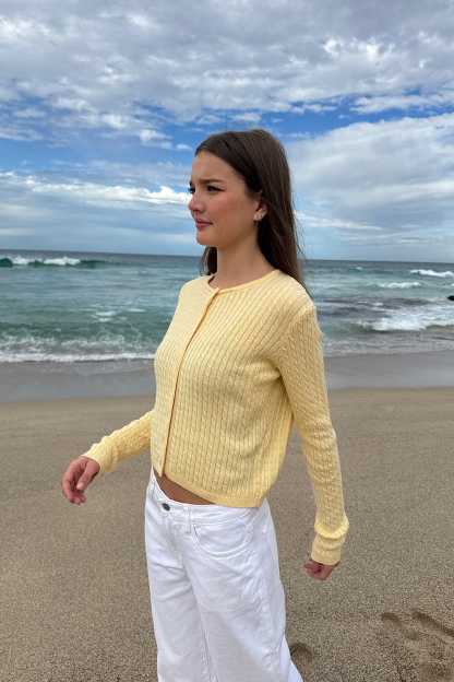 Zoe Cable Knit Cardigan
