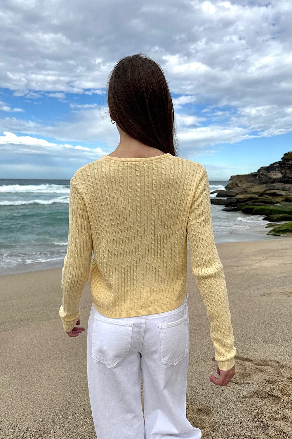 Zoe Cable Knit Cardigan