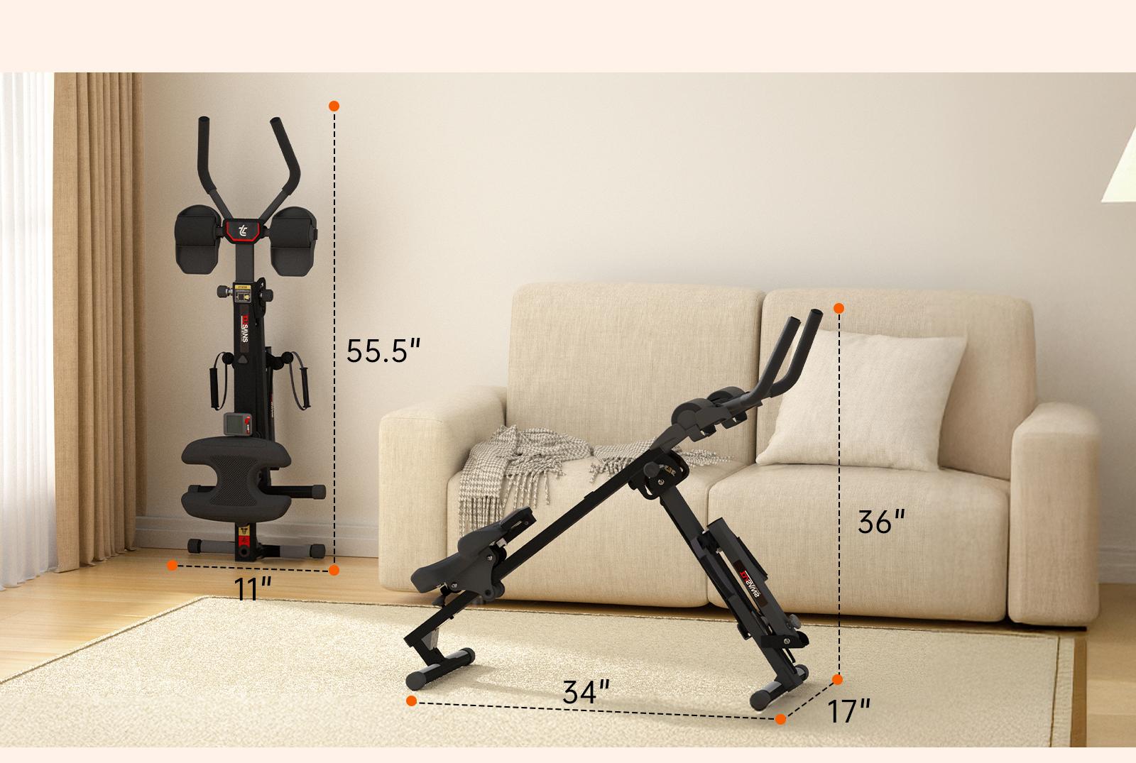 [New deals] TOUSAINS 3 in 1 Ab Core Trainer & Rower Pro with Resistance Bands | Foldable Exercise Machine for Full Body Workout & Muscle Toning, Home Gym Equipment,  Abdominal Fitness Wheel, ab roller wheel