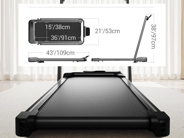 Umay walking pad Folding Walking treadmill for Home/Office, 16% Incline, Handrails, 300 lbs Capacity indoor walking machine  summerwins summerwins