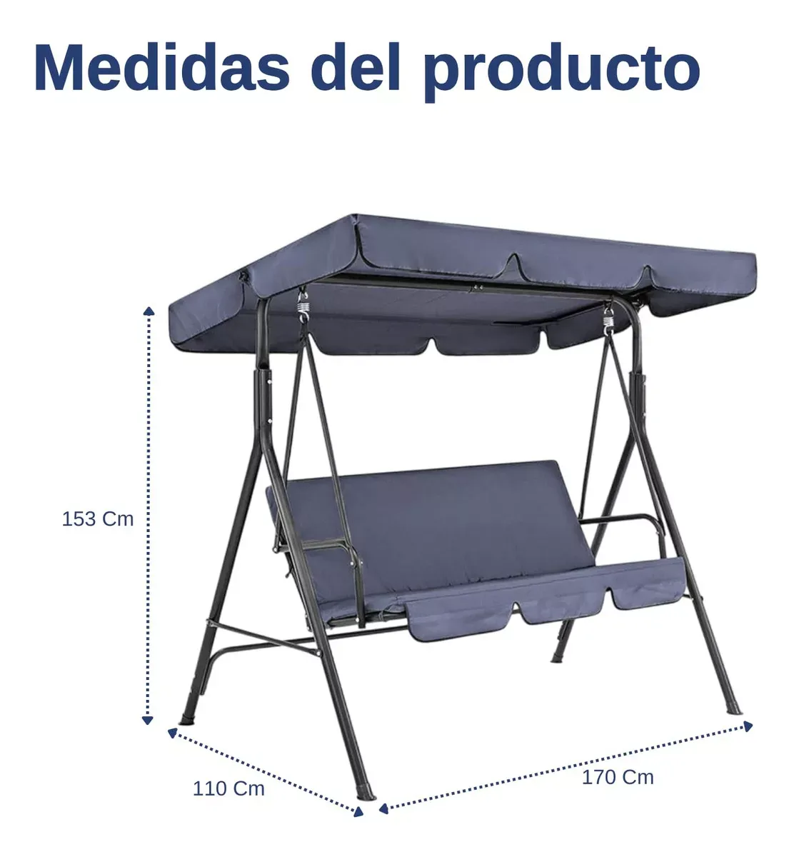 Hamaca mecedora banco columpio silla exterior