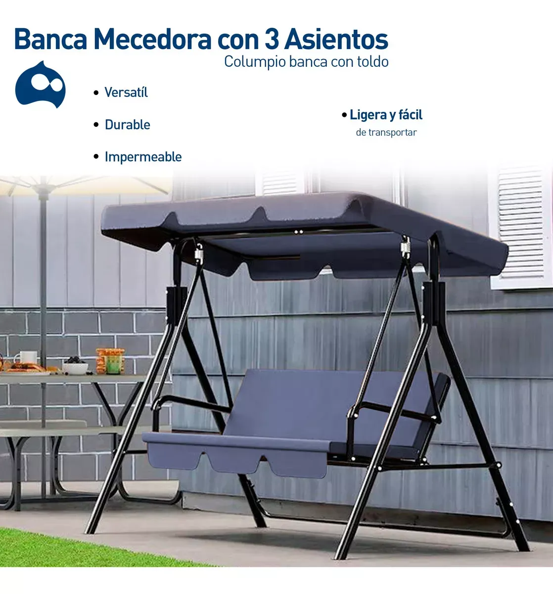 Hamaca mecedora banco columpio silla exterior