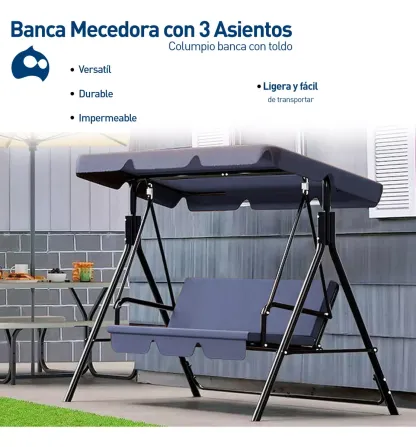 Hamaca mecedora banco columpio silla exterior